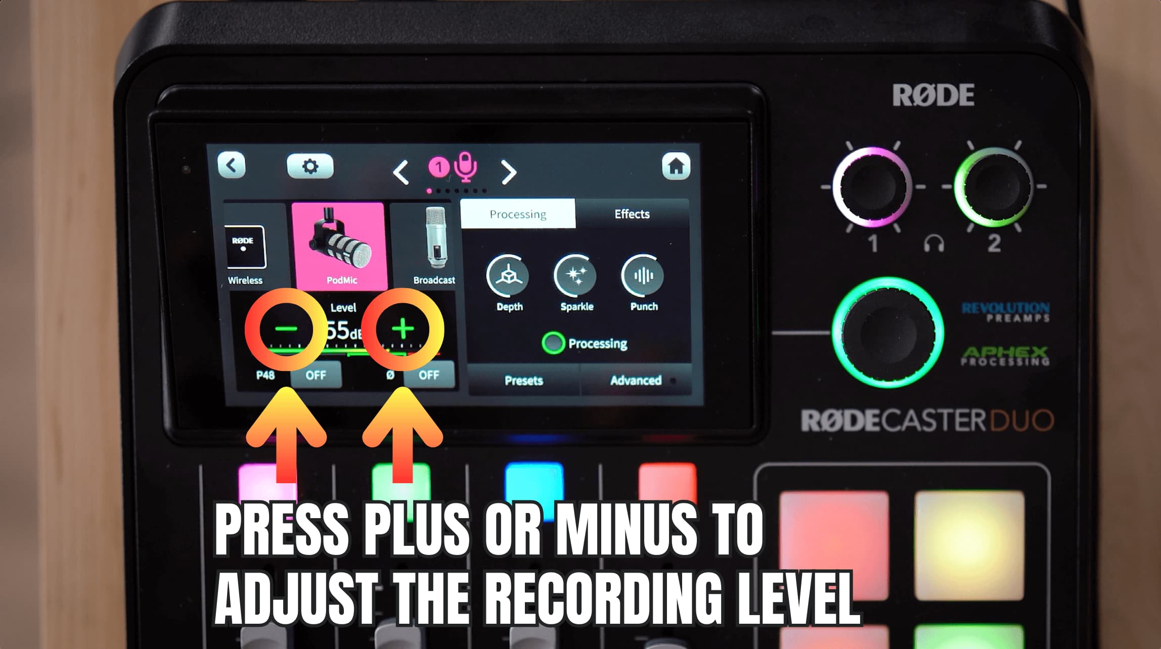 How to Adjust the Recording Level on the RODECaster Duo: original studio demonstration