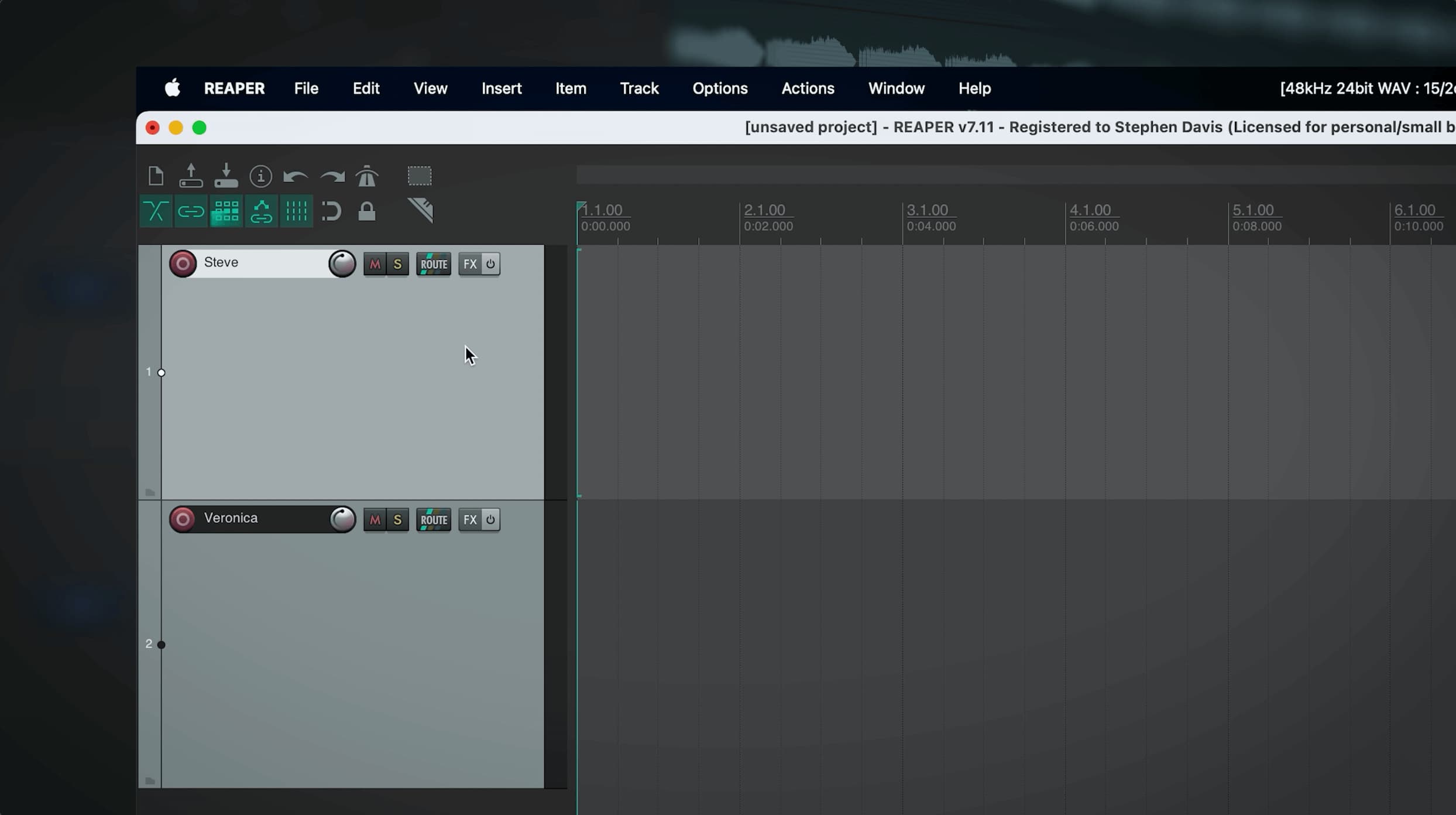 Now it's important to know which outputs from the Duo are being sent to which tracks in Reaper. original studio demonstration
