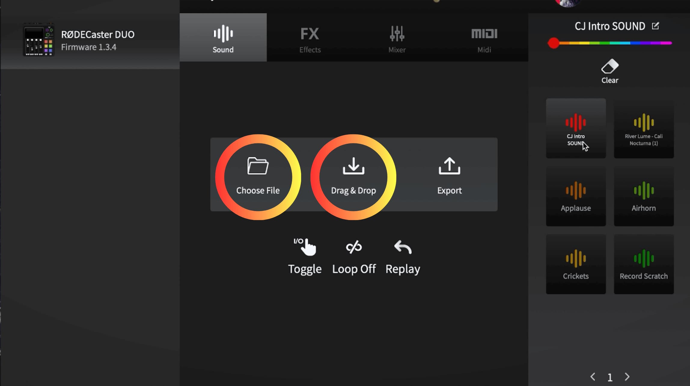 How To Add Custom Sound Effects To The Rodecaster Duo, original studio demonstration