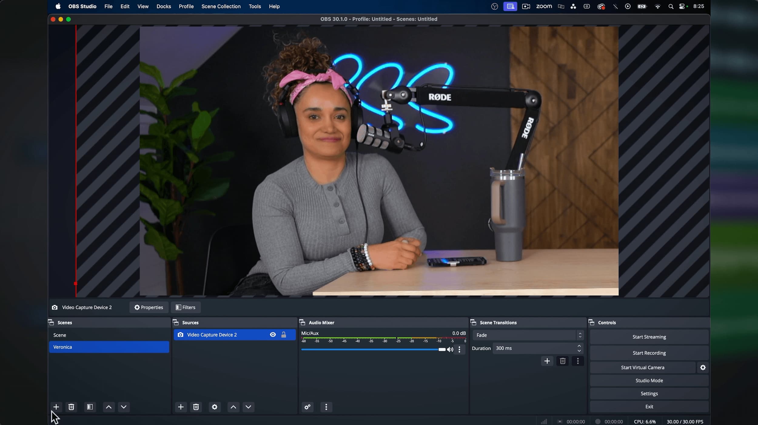 Let’s Get Scene #2 Set Up in OBS, Veronica: original studio demonstration