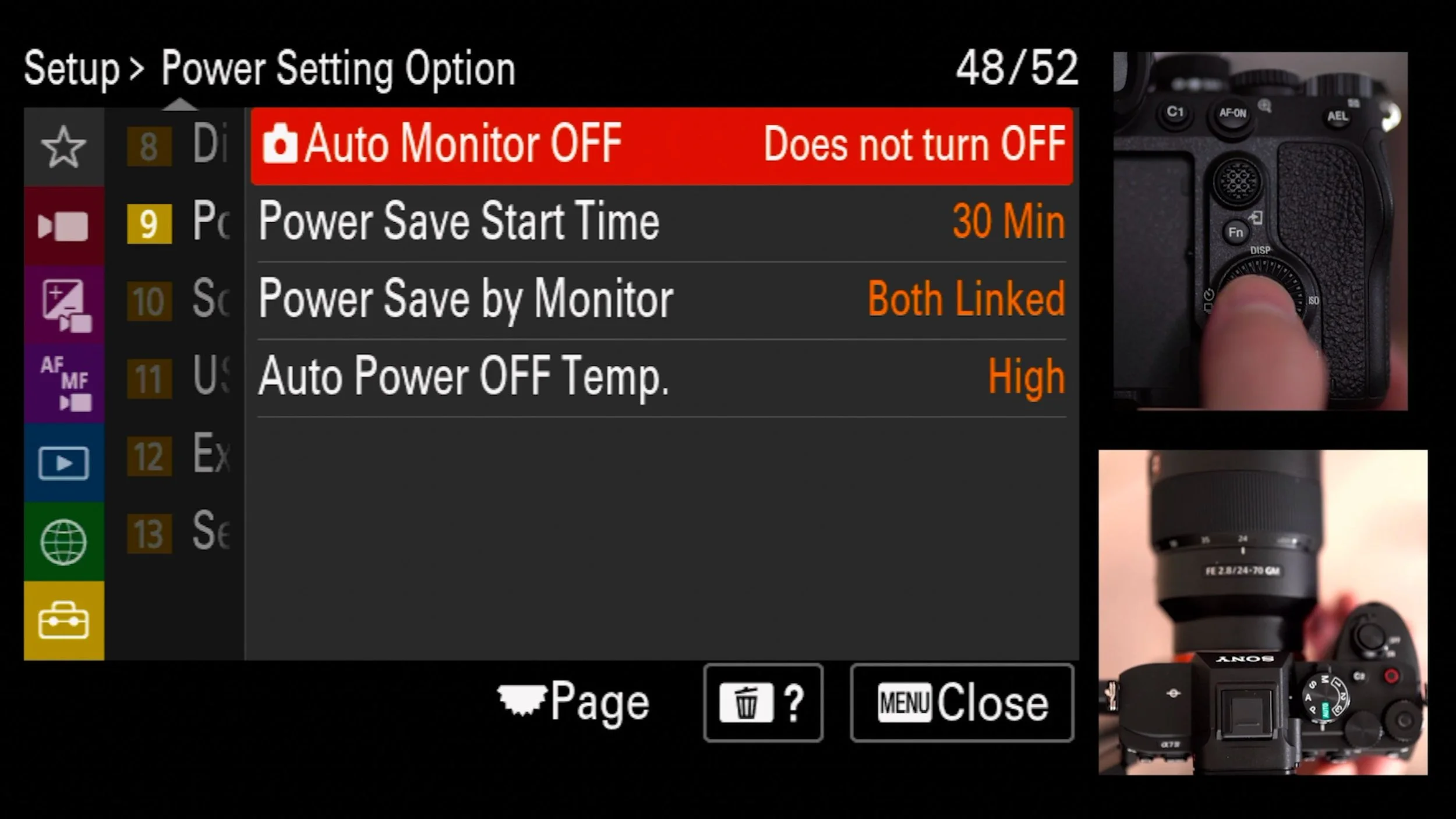 Auto Monitor OFF, original studio demonstration