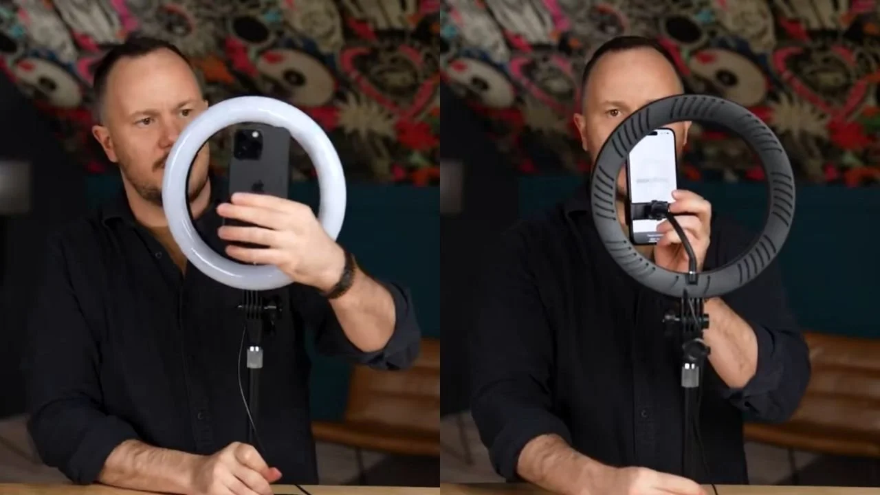 How to Set Up Your Phone, Light, and Mic, original studio demonstration