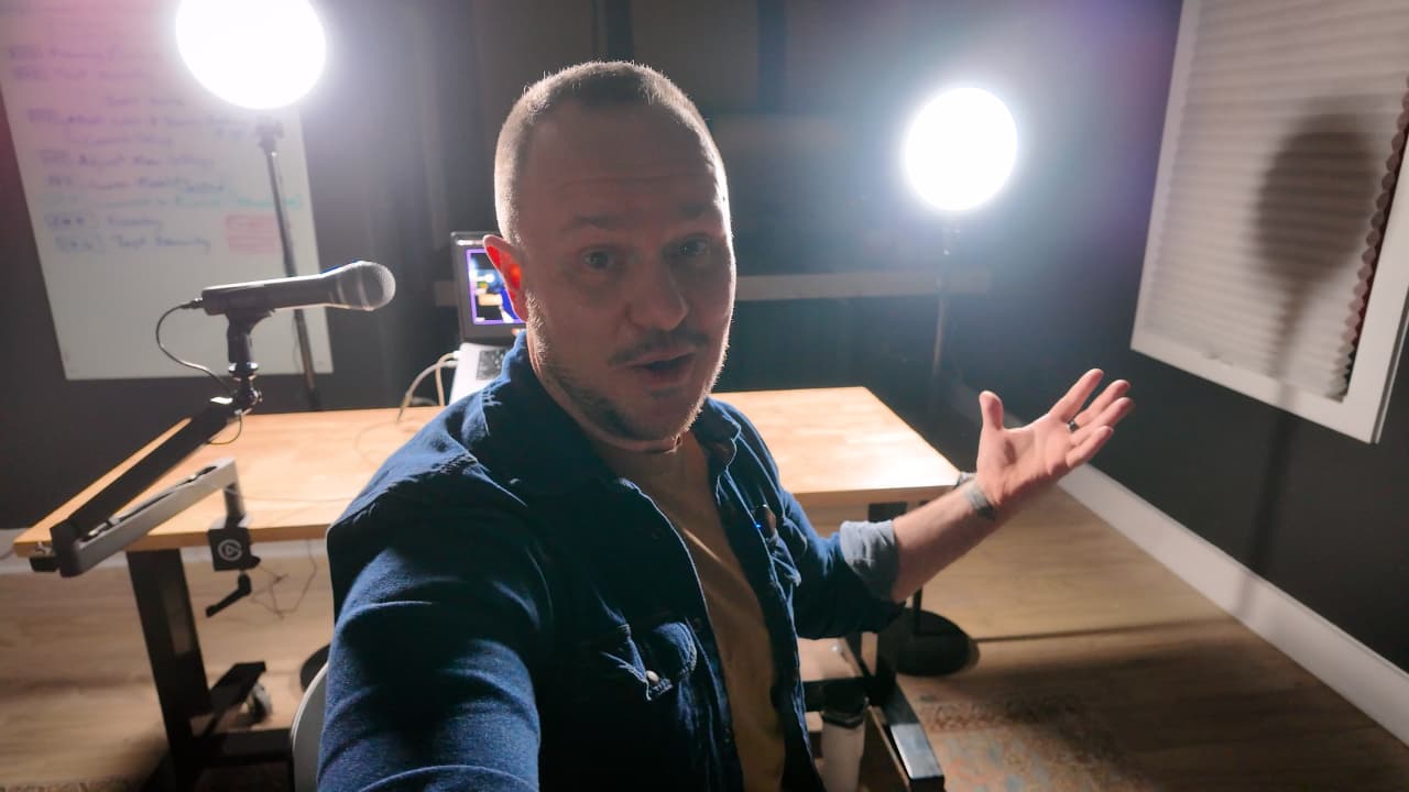 Solo Budget-Friendly Video Podcast Setup (Beginner Approved), original studio demonstration