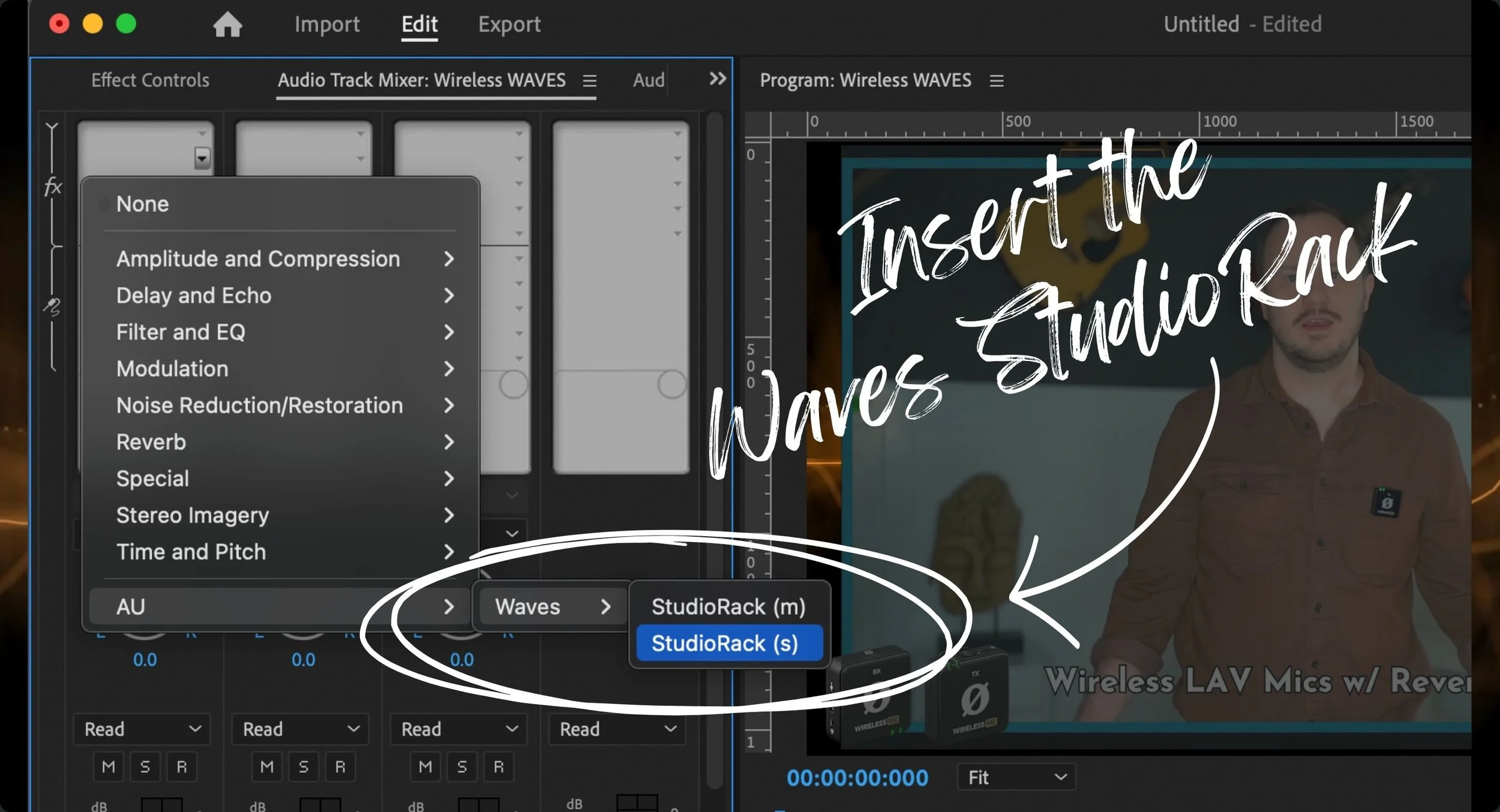 How to Add Waves Plugins In Adobe Premiere Pro, original studio demonstration