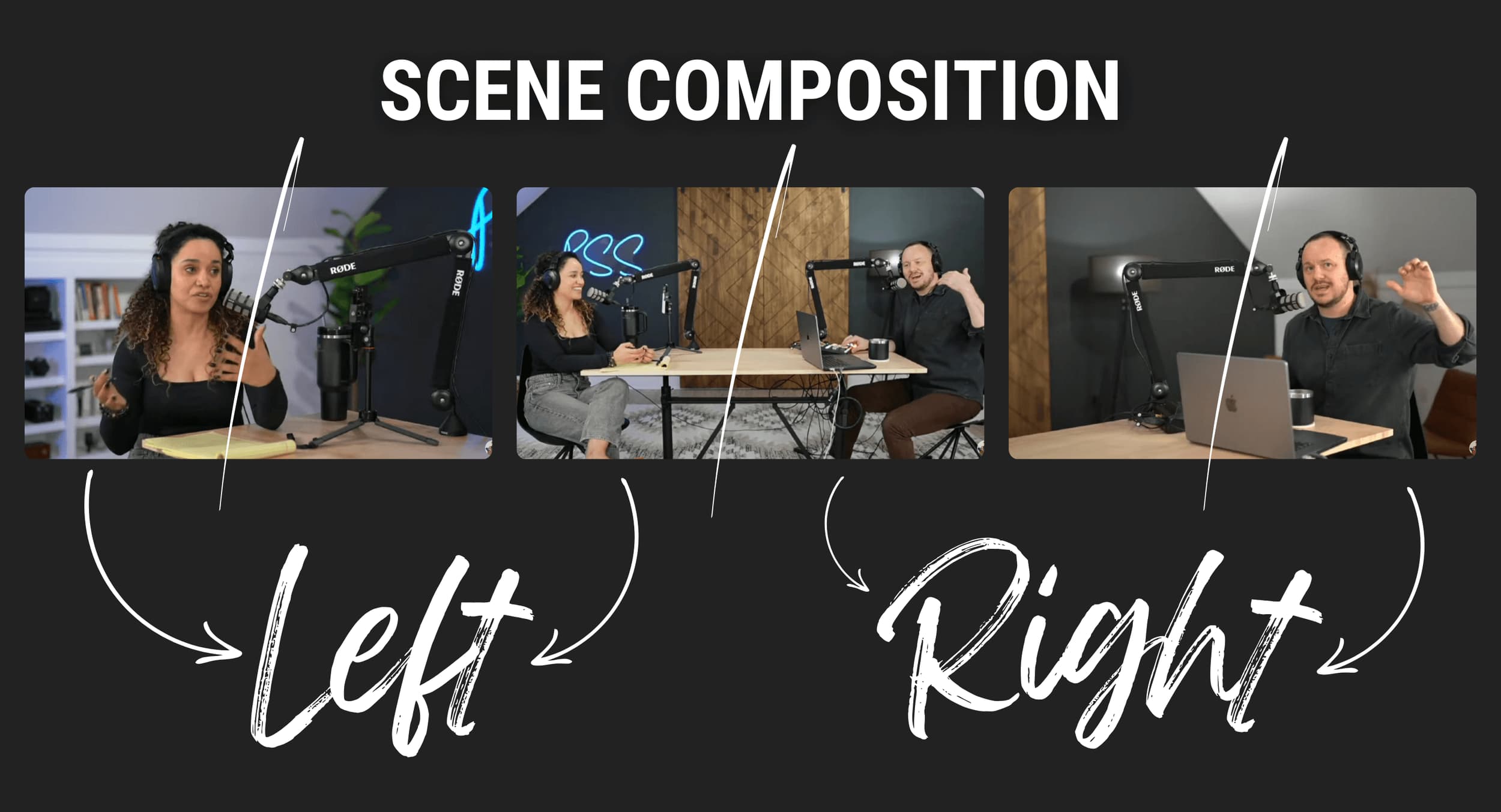 How to Set Up the Cameras for High-Quality Scene Compositions: original studio demonstration