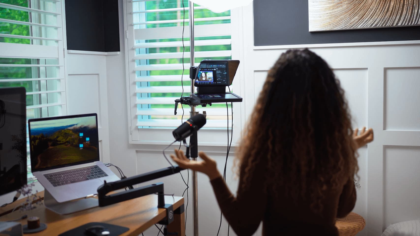 Unpacking the Gear for My YouTube and Video Podcast Studio on Wheels, original studio demonstration
