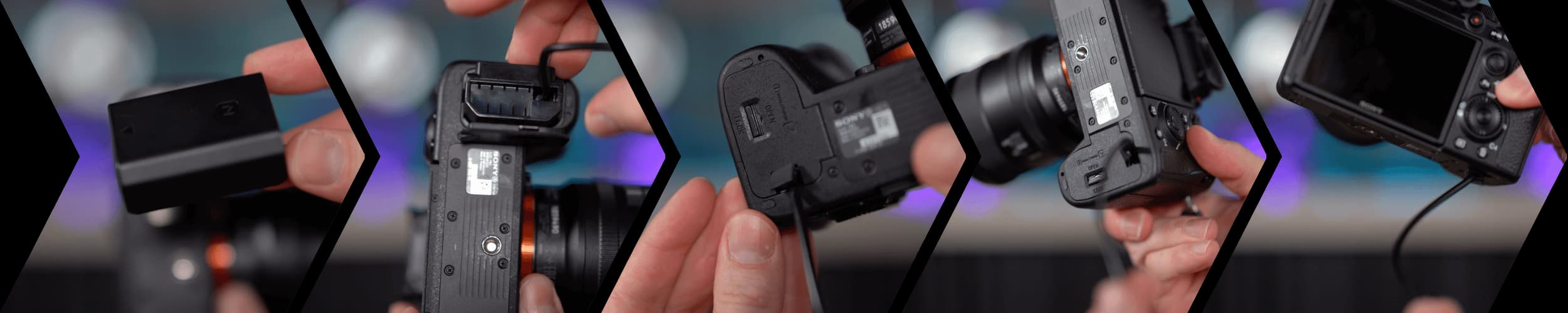 Now, how in the world do we power up these 3 cameras? original studio demonstration