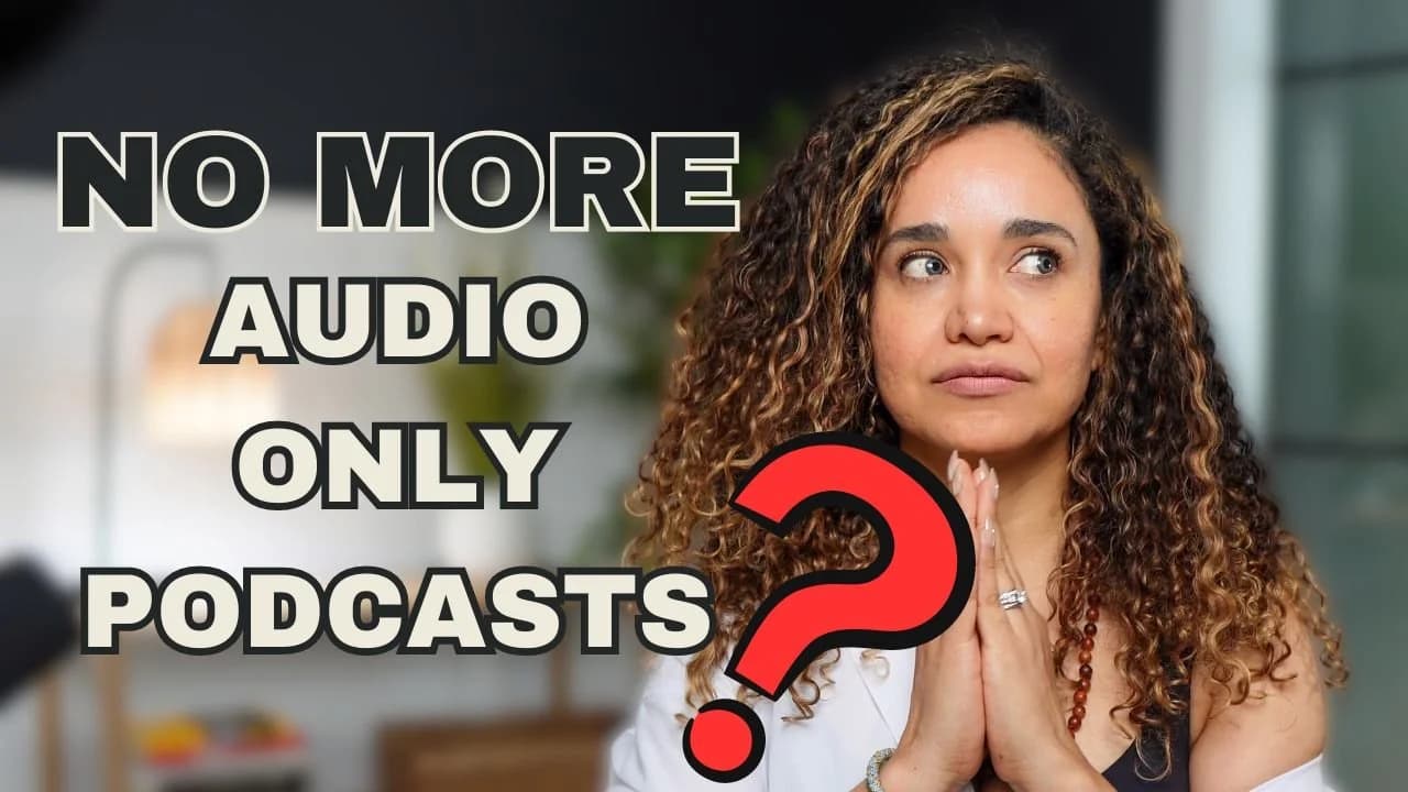 Is Video Podcasting Replacing Traditional Audio-Only Podcasts? original studio photograph