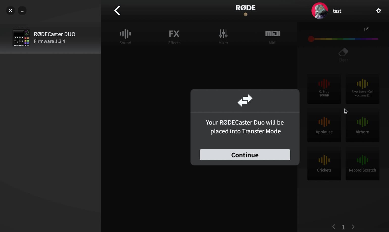 How To Add Custom Sound Effects To The Rodecaster Duo, original studio demonstration