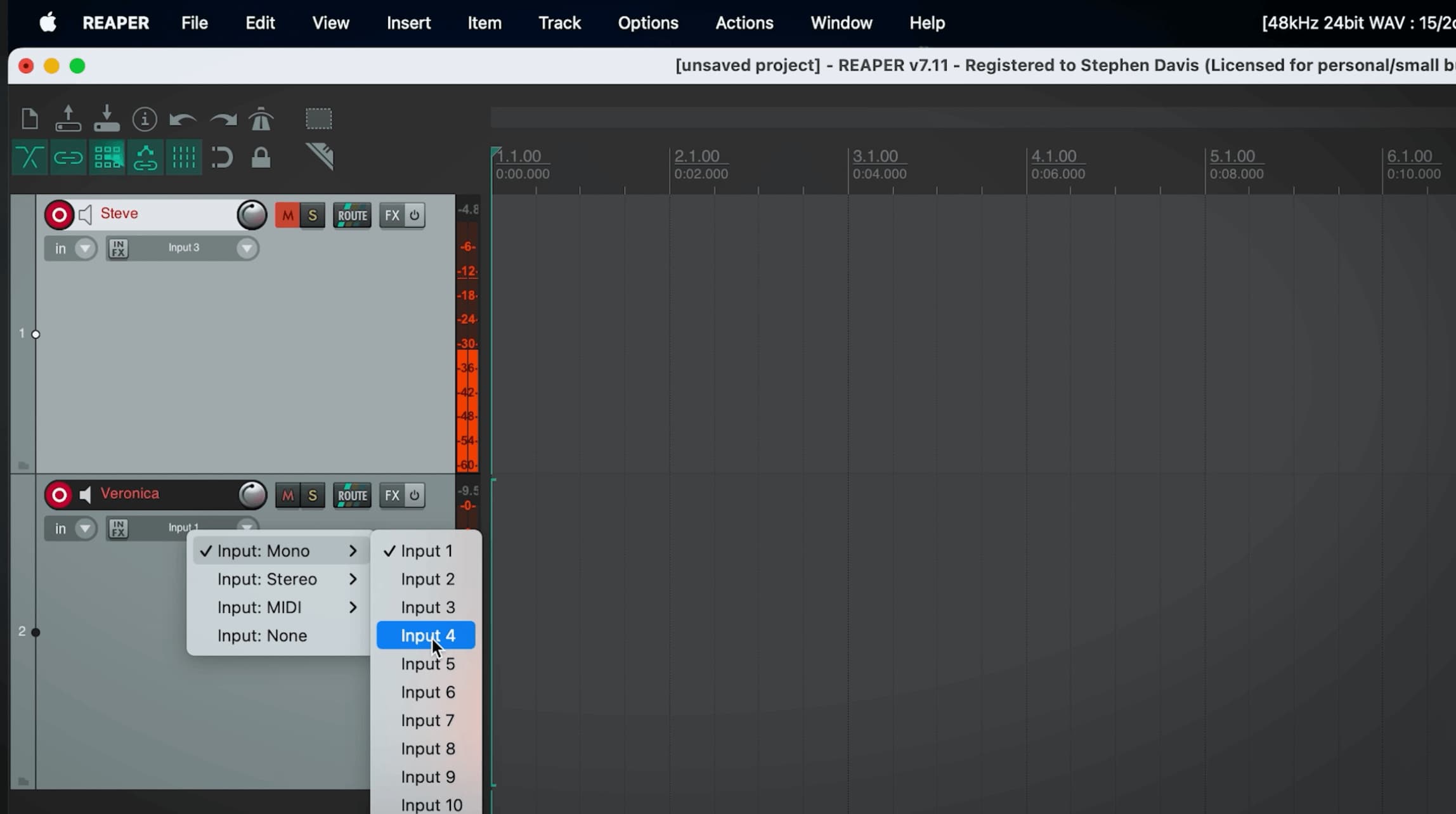 Here are the steps to get Reaper set up to record multiple separate tracks from the RODECaster Duo: original studio demonstration