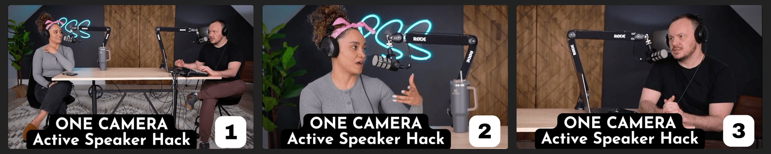 2-Person Video Podcast and Live Stream Setup - Ultimate Guide for BEGINNERS, original studio photograph