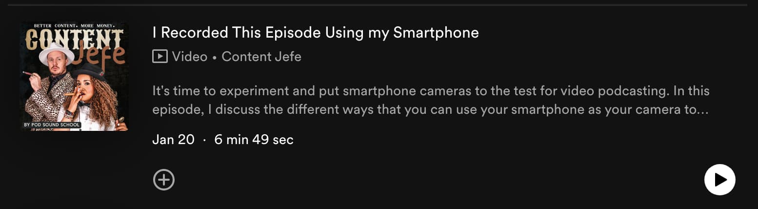 3 - Post and Distribute the Episode to Spotify, original studio demonstration