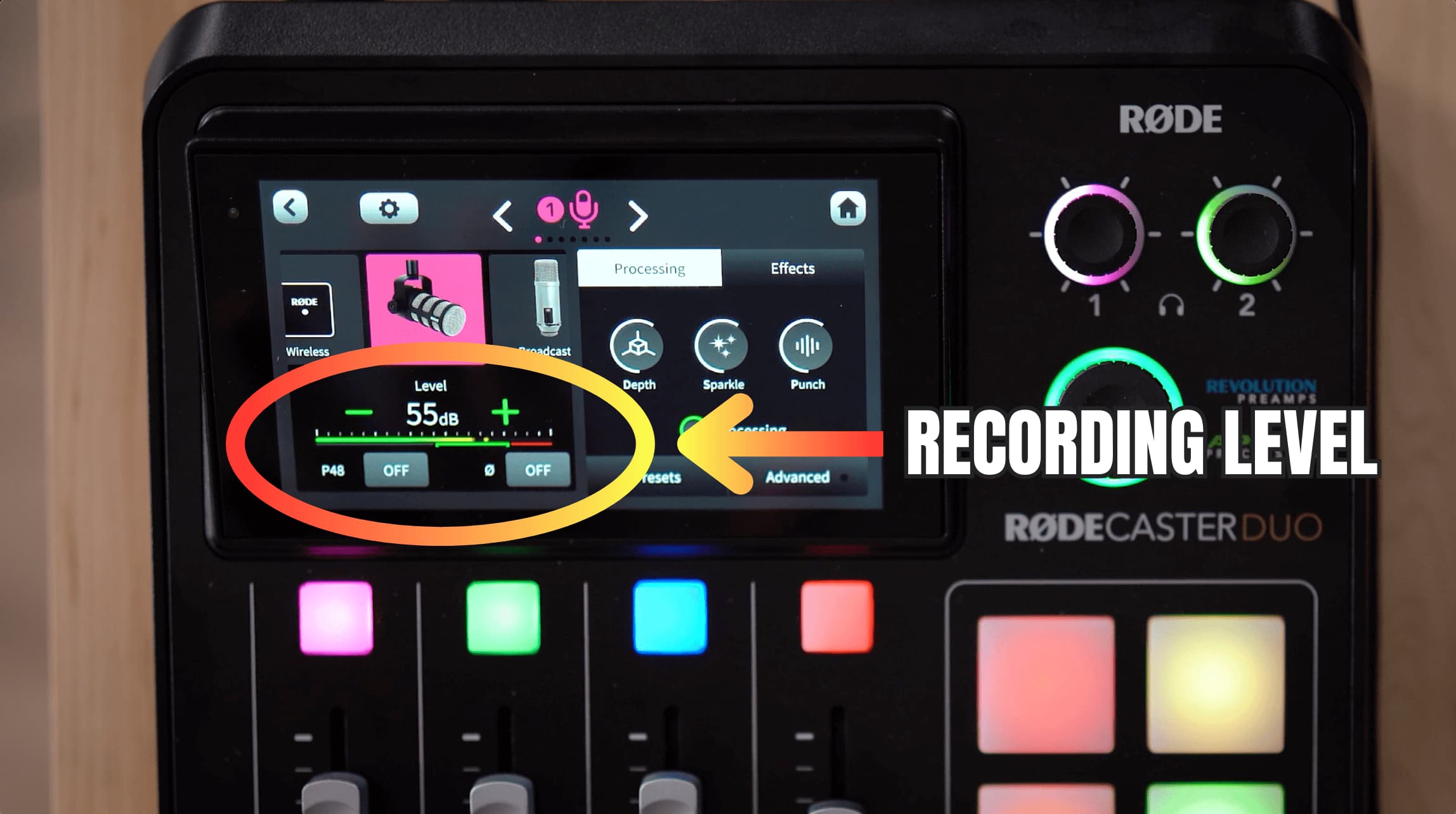 How to Adjust the Recording Level on the RODECaster Duo: original studio demonstration