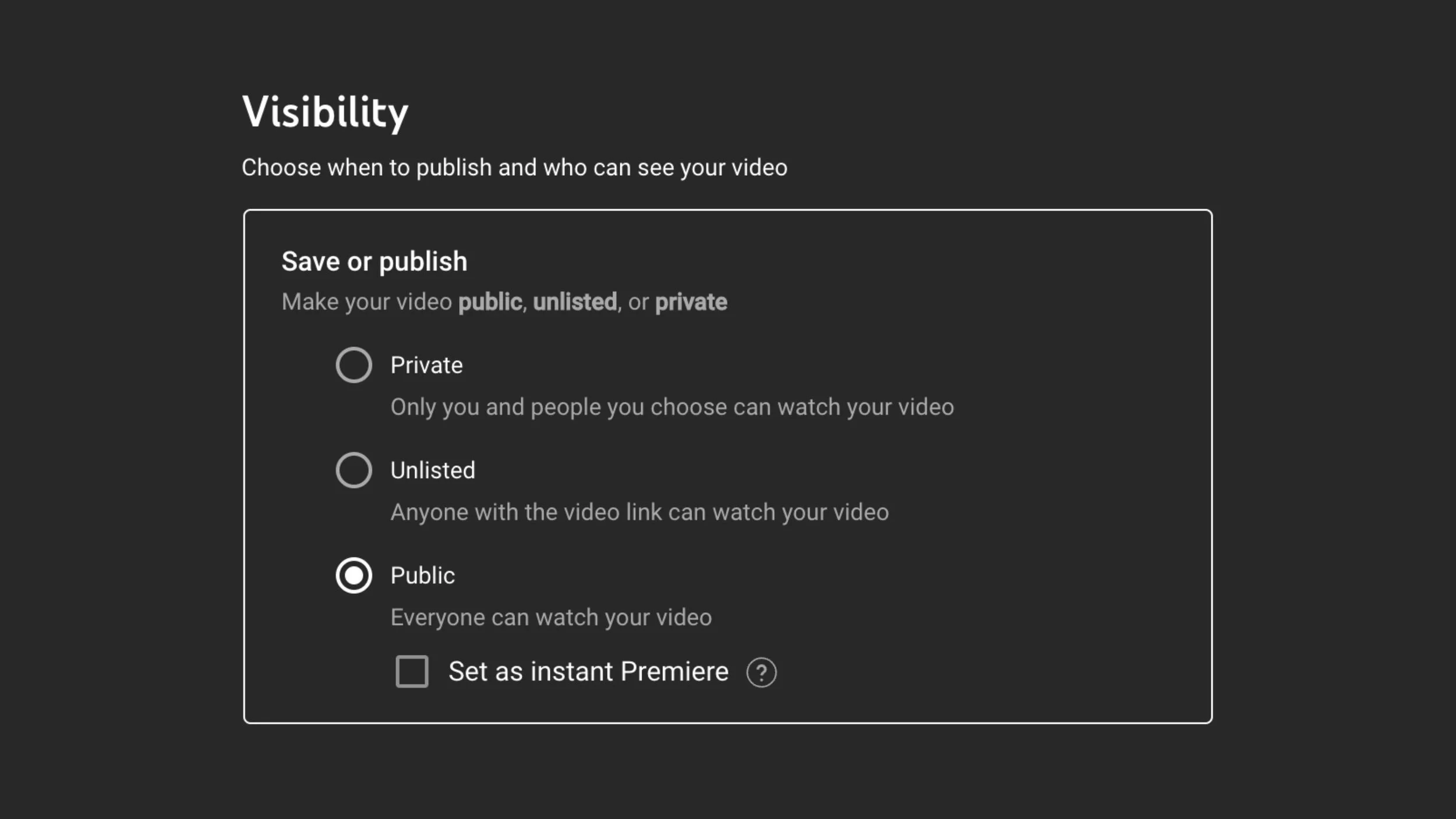 Page 4: Visibility, original studio demonstration