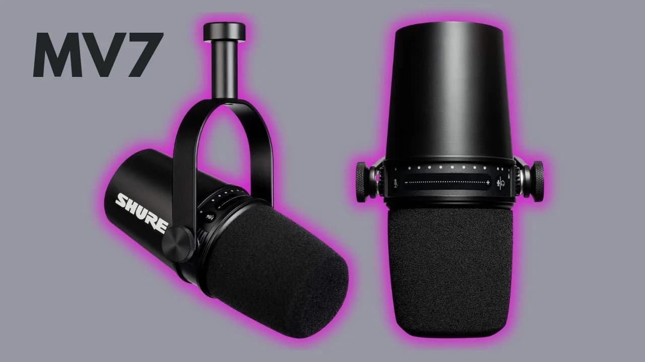 The Shure MV7 for XLR and USB: A Versatile Choice, original studio demonstration