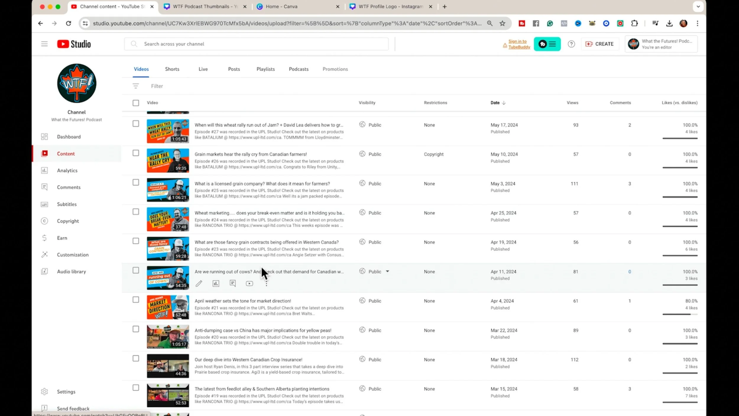 Third, I created Ryan’s YouTube video thumbnail templates: original studio demonstration