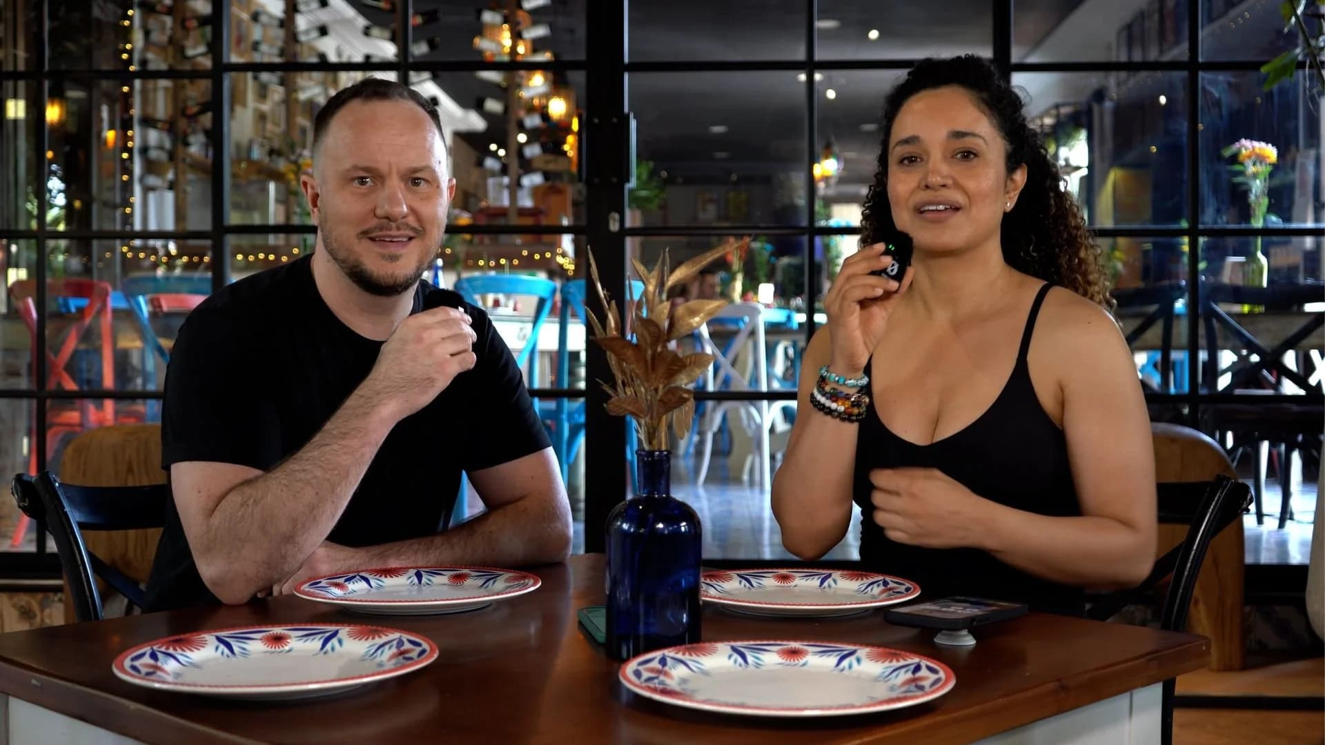 Setting Up The Portable Video Podcast Gear In Café Valparaíso, original studio demonstration