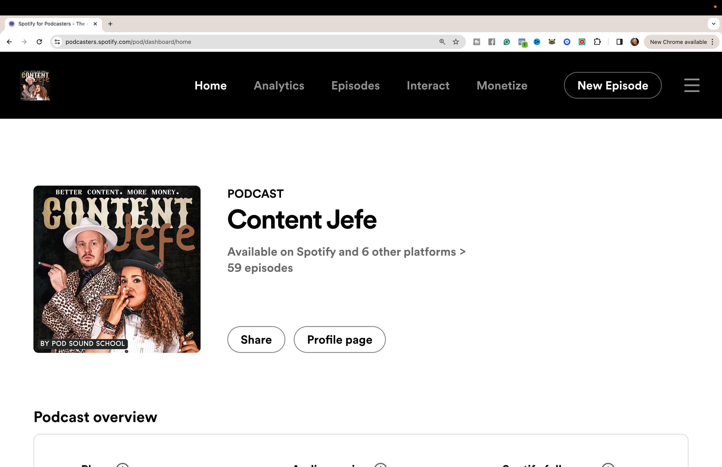 The PROs of Hosting Your Podcast on Spotify for Podcasters: original studio demonstration