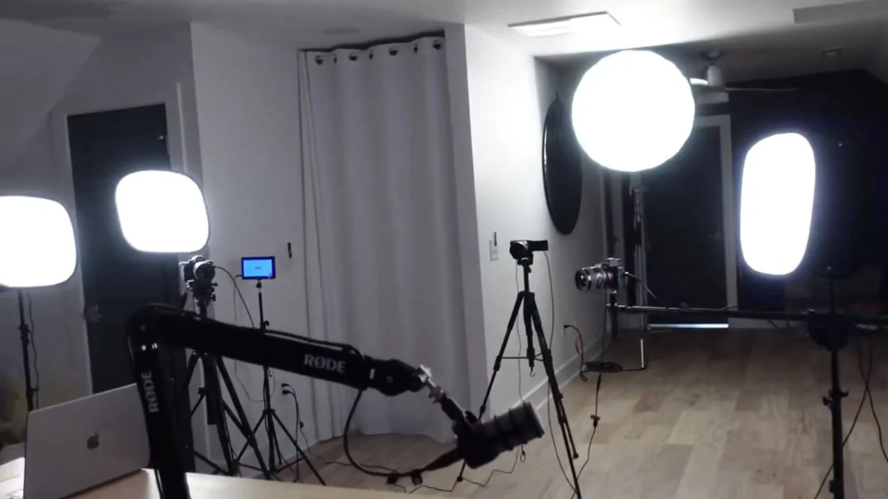 Option 3: Ultra Professional Video Podcast Setup, original studio demonstration