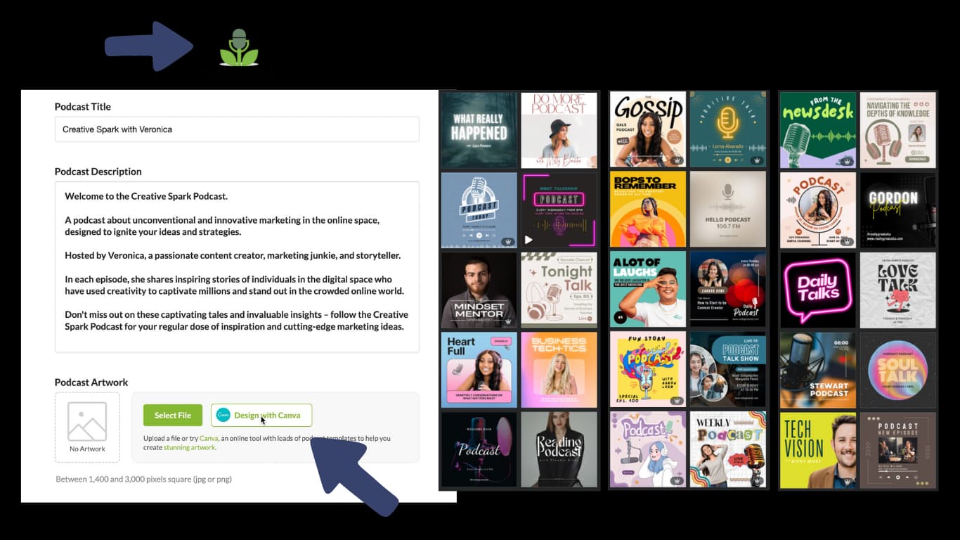4. Designing Your Podcast Cover, original studio demonstration