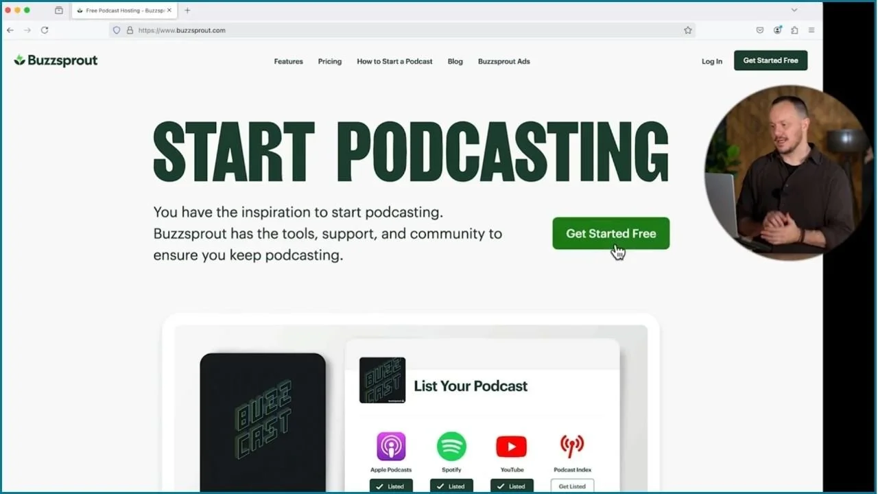 How to Get Started with Buzzsprout, original studio demonstration