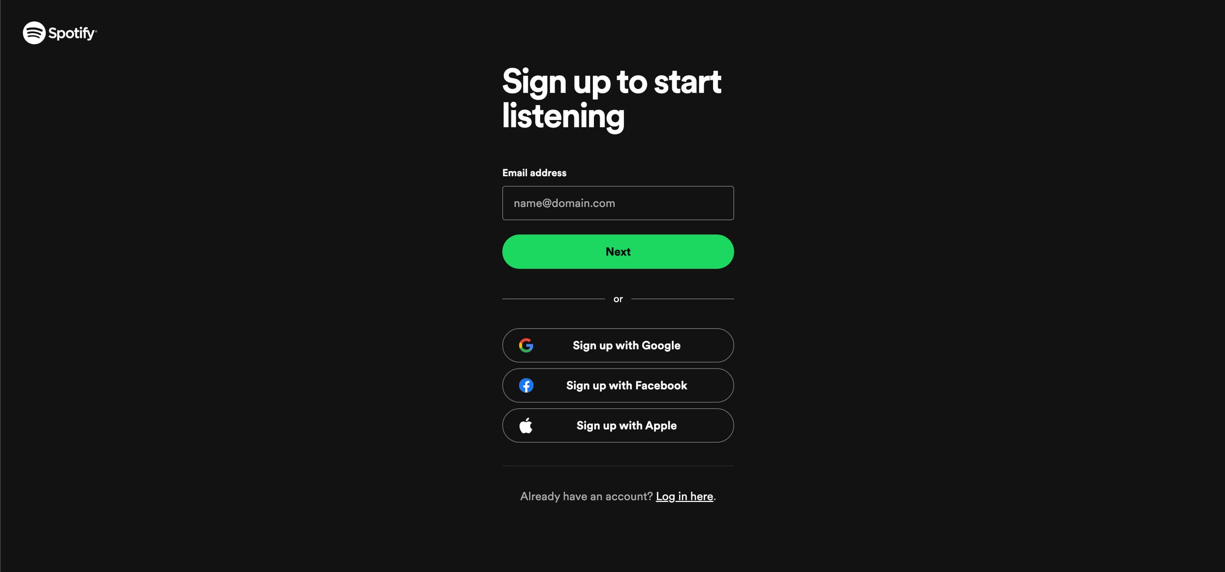 3. Create an Account with Spotify, original studio demonstration