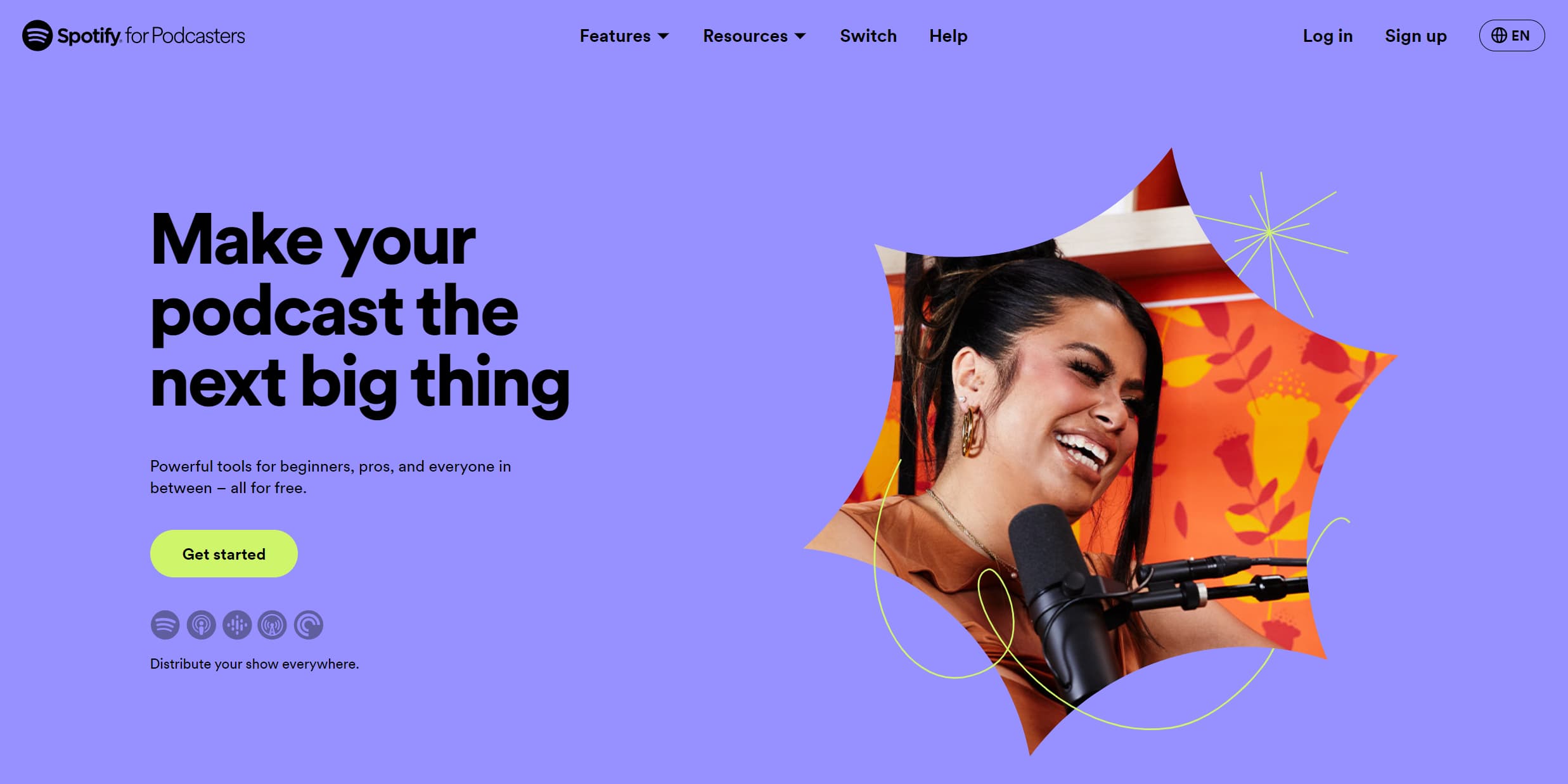 The PROs of Hosting Your Podcast on Spotify for Podcasters: original studio demonstration