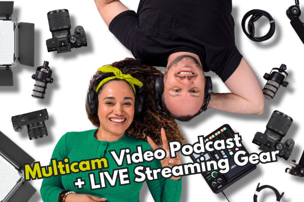 Multicam 2-Person Video Podcast and Live Streaming Setup Gear Guide